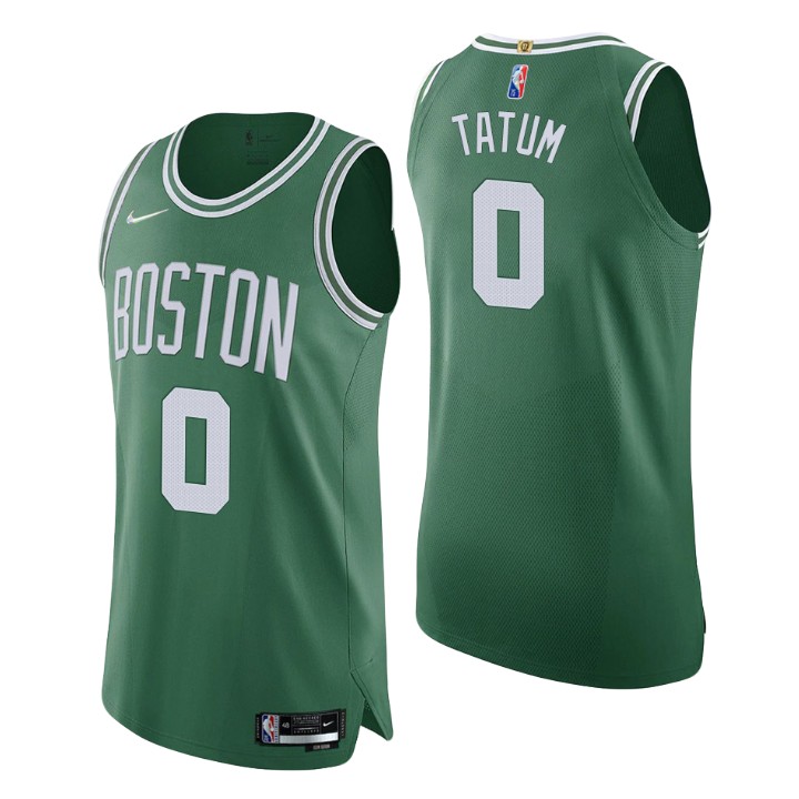 Men's Boston Celtics Jayson Tatum #0 75th Anniversary 2021-22 Icon Authentic Jersey 2401NYHV